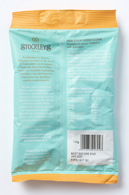 Milk Chocolate Honeycomb (6 x 110g)