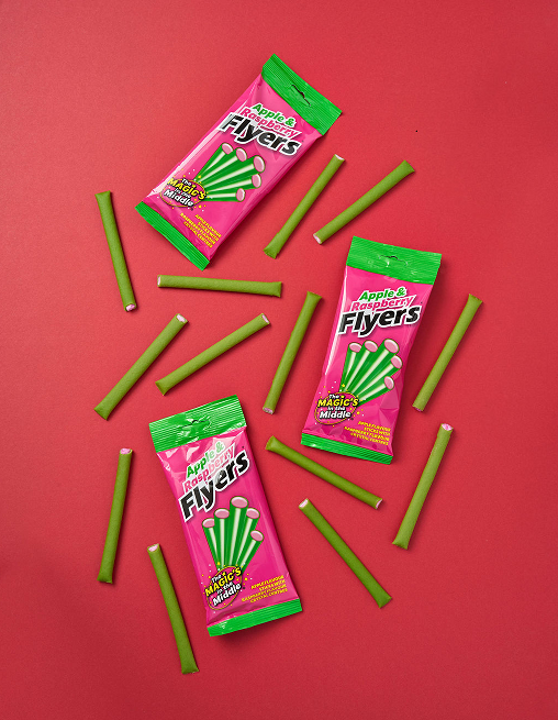 Apple & Raspberry Flyers 3 x 75g Letterbox Pack