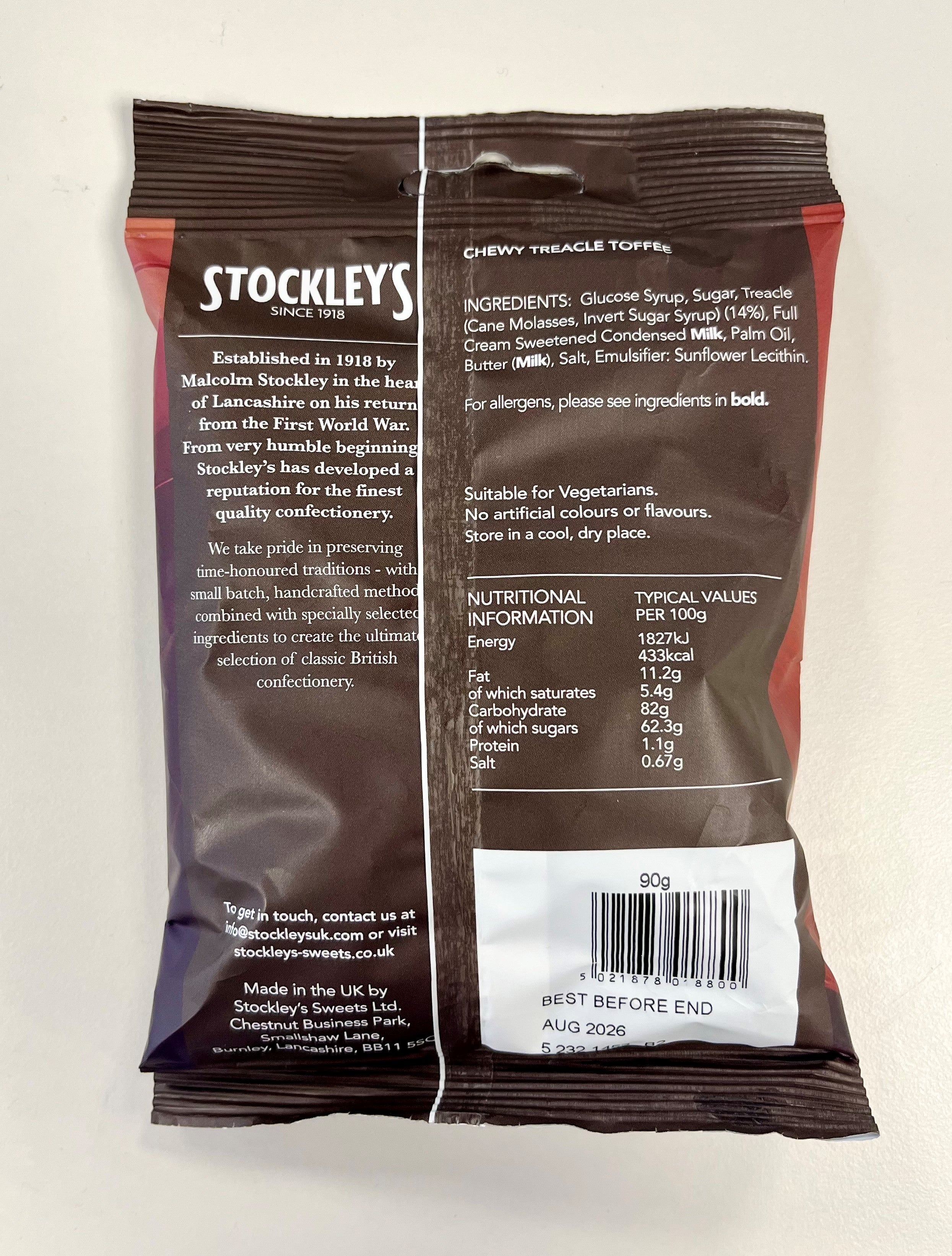 Treacle Toffee (12 x 90g)